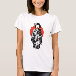 Japanse Anime Kawai Kimono Girl Lady's T-Shirt