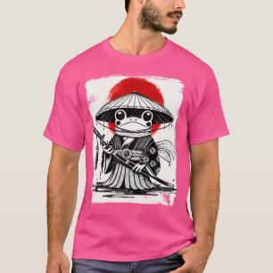 Japanse Anime Samurai Kikker Ukiyo-E Art T-shirt