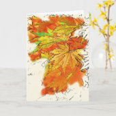 Japanse aple kaart (Gele Bloem)