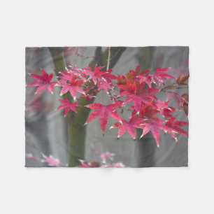Japanse aple Leaves Fleece Deken