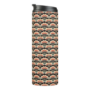 Japanse Art Deco Fan Thermal Tumbler Thermosbeker