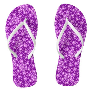 Japanse Asanoha of Sterpatroon, amethist paars Teenslippers
