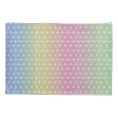 Japanse Asanoha Traditionele printplaat Regelboog Kussensloop (Achterkant-Links)