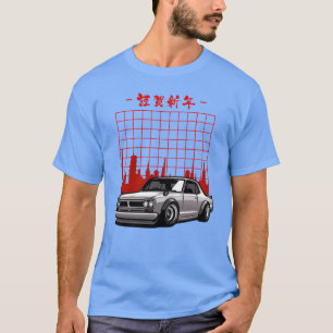 Japanse auto vintage retro t-shirt