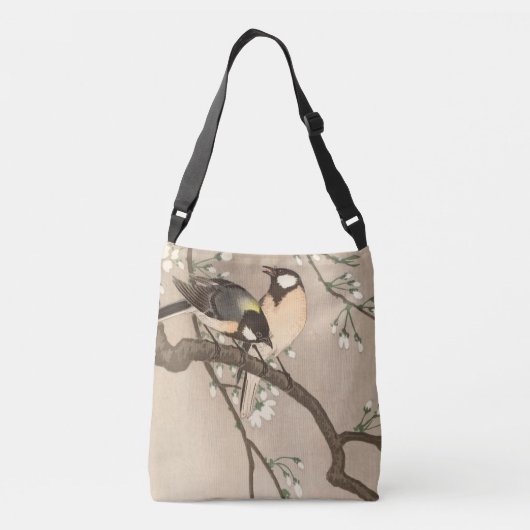 Japanse Aziatische Koson Bird Chickadee Songbird Crossbody Tas (Achterkant)
