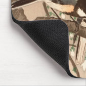 Japanse Aziatische Koson Bird Chickadee Songbird Muismat (Hoek)