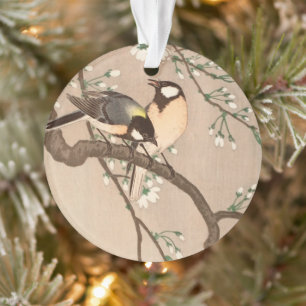 Japanse Aziatische Koson Bird Chickadee Songbird Ornament