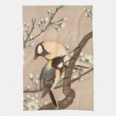 Japanse Aziatische Koson Bird Chickadee Songbird Theedoek (Verticaal)