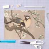 Japanse Aziatische Koson Bird Chickadee Songbird Tissuepapier (Craft)