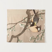 Japanse Aziatische Koson Bird Chickadee Songbird Wandkleed (Voorkant (horizontaal))