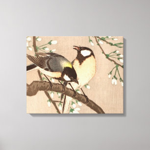 Japanse Aziatische Ohara Koson Vogel Mees Zangvoge Canvas Afdruk