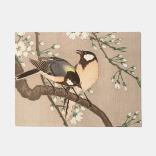 Japanse Aziatische Ohara Koson Vogel Mees Zangvoge Deurmat