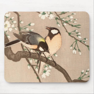 Japanse Aziatische Ohara Koson Vogel Mees Zangvoge Muismat