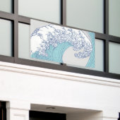 Japanse Aziatische Surf Golve Art Ocean Art Spandoek (Buitenkant Gebouw)