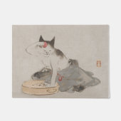  Japanse badkat Kunst Deurmat (Voorkant)