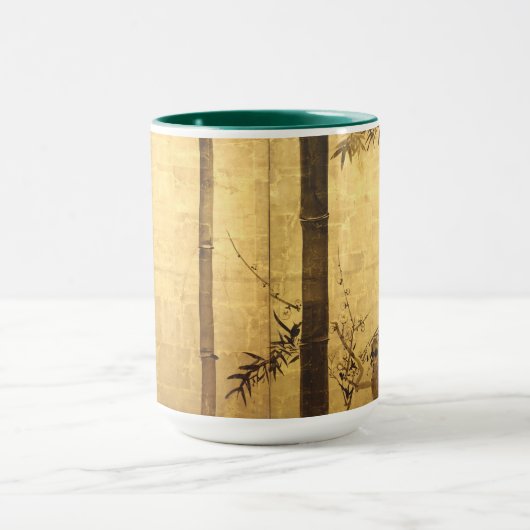 Japanse Bamboe- en plum-boom van Ogata Kōrin Mok (Midden)