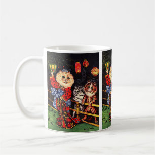 Japanse Beauty Cat van Louis Wain Koffiemok