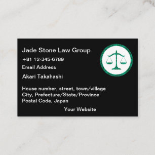 Japanse Bengoshi Visitekaartjes Jade Law Logo