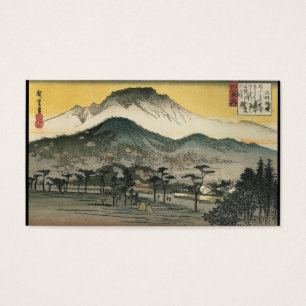 Japanse bergen circa 1800's visitekaartjes