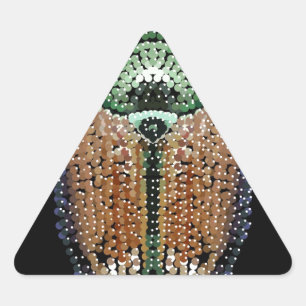 Japanse bijenkast driehoek sticker