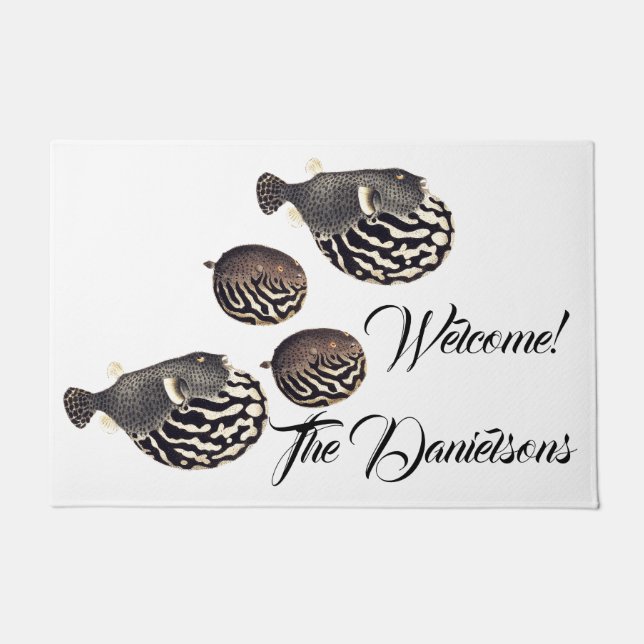  Japanse bladervis Welkom Doormat Deurmat (Voorkant)