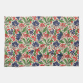 Japanse blauwe en rode bessen theedoek (Horizontaal)