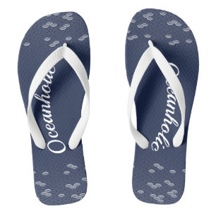 Japanse blauwe golf patroon teenslippers