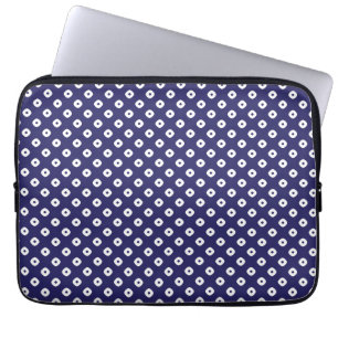 Japanse blauwe laptophoes laptop sleeve