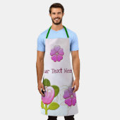 Japanse bloem schort (Gedragen)