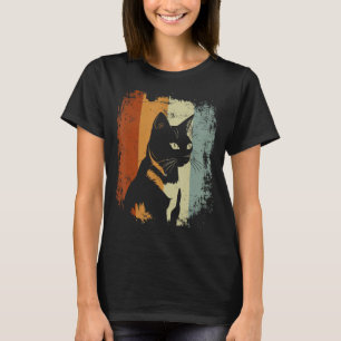 Japanse Bobtail Cat Retro Stijl T-shirt
