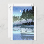  Japanse bomen op waterbos Briefkaart (Voorkant / Achterkant)