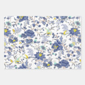 Japanse botanische kerkhoesbloem inpakpapier vel (Voorkant)