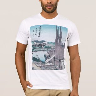 Japanse bouwnijverheid Ukiyo-e door Hokusai T-shirt