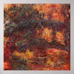 Japanse brug - Claude Monet - c1920 Poster