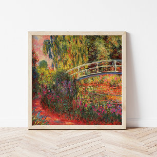 Japanse brug Claude Monet Poster