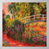 Japanse brug | Claude Monet Poster (Voorkant)