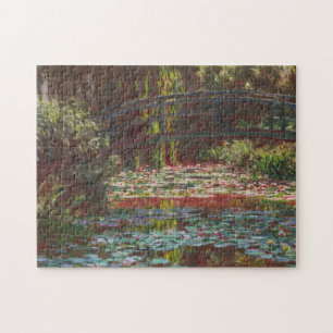 Japanse brug en waterlilies ~ Claude Monet Legpuzzel