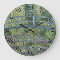 Japanse brug en waterlilies van Claude Monet