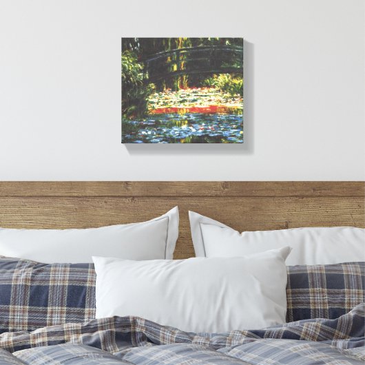 Japanse brug in Giverny Claude Monet Canvas Afdruk (Insitu (Slaapkamer))
