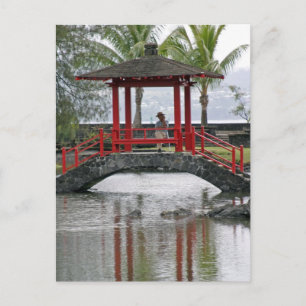 Japanse brug in Hilo, Hawaii Briefkaart