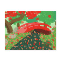 Japanse brug onder Briefkaart van Maple