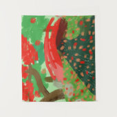 Japanse brug onder Maple Wandkleed (Voorkant)