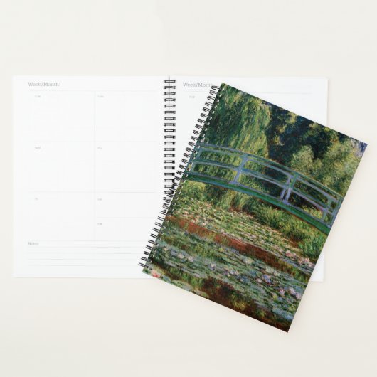 Japanse brug over water Lily Pond door Monet Planner (Display)