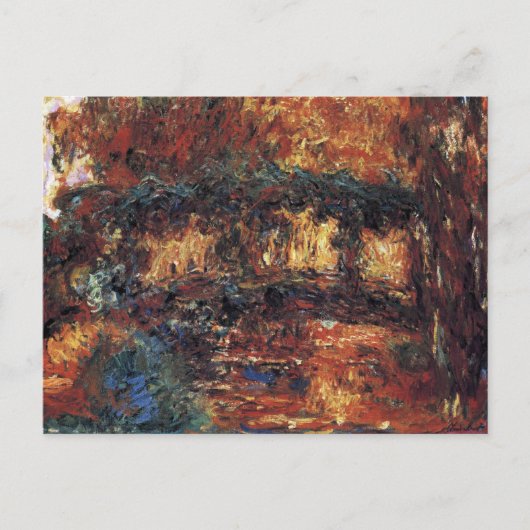 Japanse brug van Claude Monet,  Kunst Briefkaart (Voorkant)