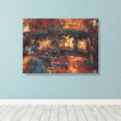 Japanse brug van Claude Monet, Kunst Canvas Afdruk (Insitu (Houten vloer))