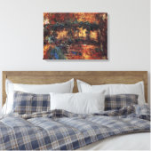Japanse brug van Claude Monet, Kunst Canvas Afdruk (Insitu (Slaapkamer))
