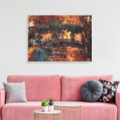 Japanse brug van Claude Monet, Kunst Canvas Afdruk (Insitu (Woonkamer))