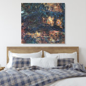 Japanse brug van Claude Monet,  Kunst Canvas Afdruk (Insitu (Slaapkamer))