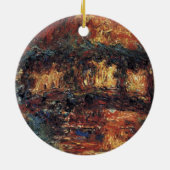 Japanse brug van Claude Monet, Kunst Keramisch Ornament (Achterkant)