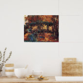 Japanse brug van Claude Monet,  Kunst Poster (Keuken)